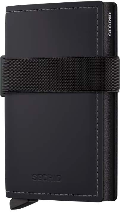 Secrid BandWallet Collection Matte Leather, color: Black-Black