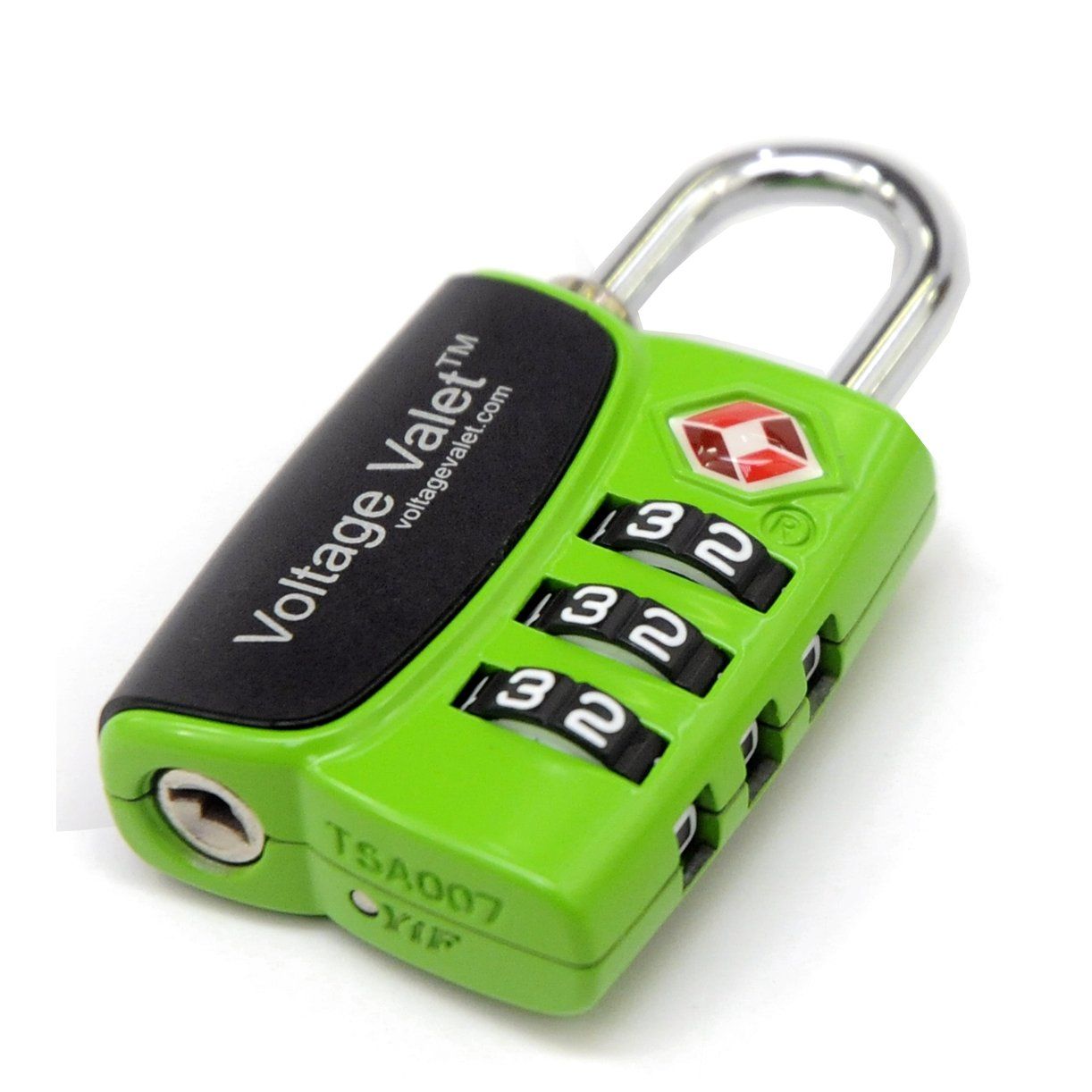 Voltage Valet 3 Dial TSA Indicator Combination Lock - Green