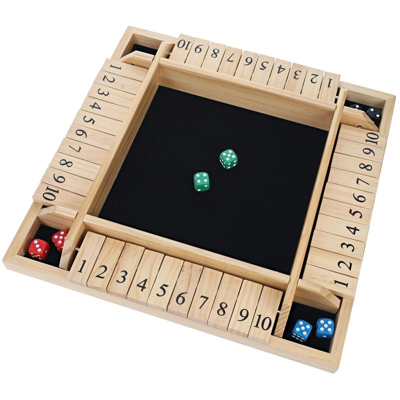 WE Games 4 Player Shut The Box - 14 Inches