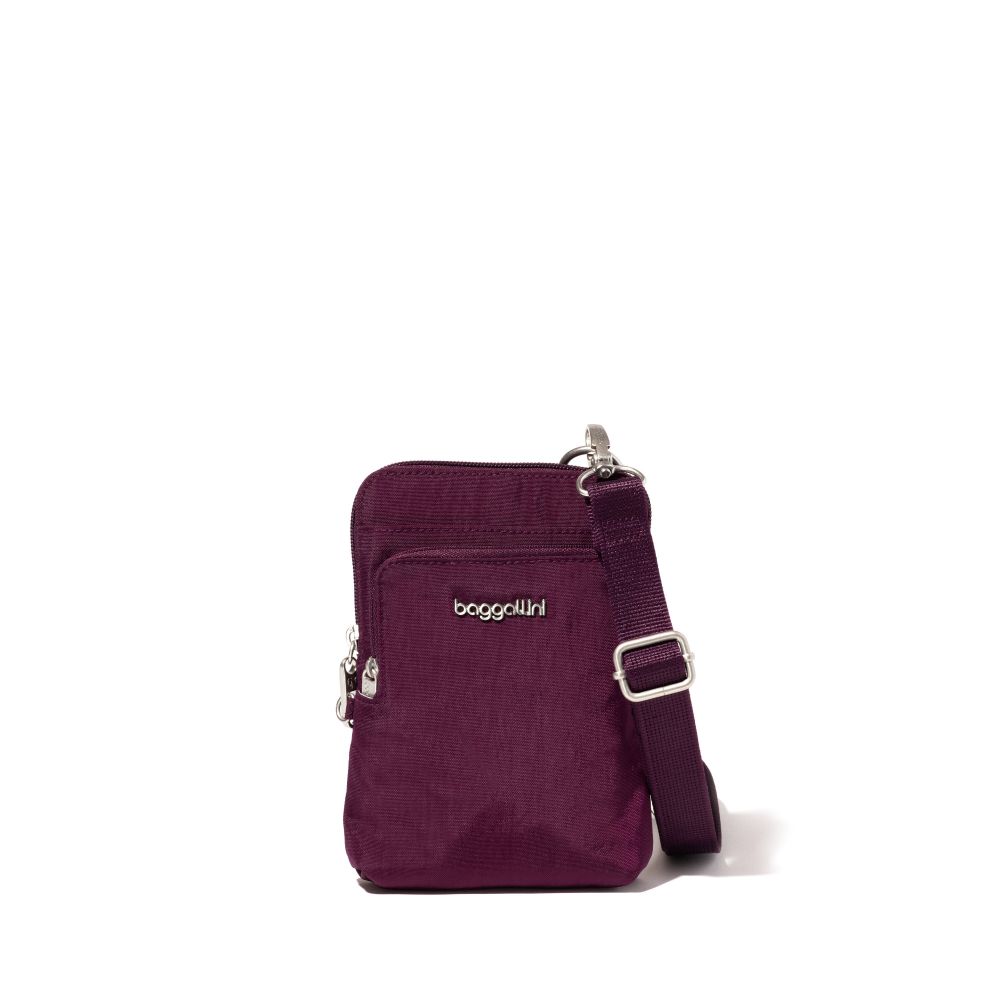 Baggallini Securtex Activity Crossbody, color: Mulberry