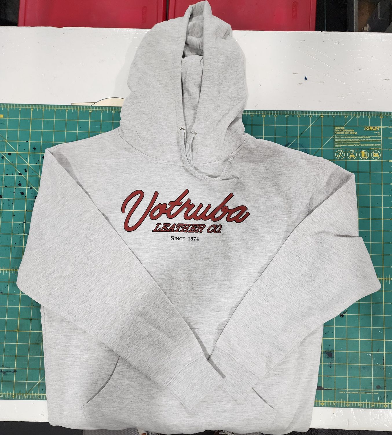 Votruba Hoodie w/ Logo, Size: XS, color: Light Grey