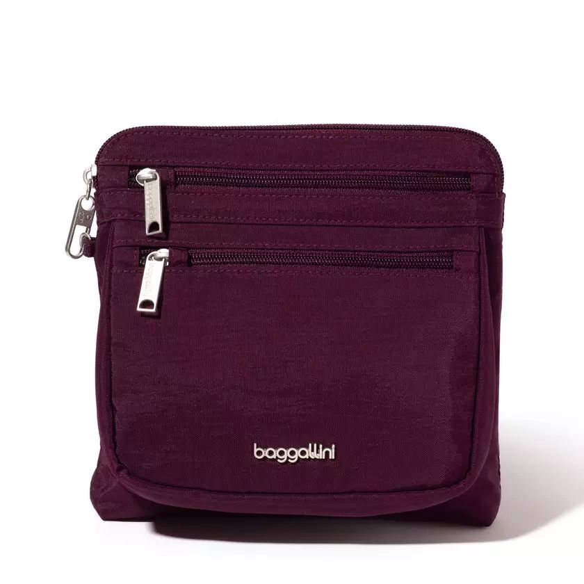 Baggallini Securtex Classic Anti-Theft Crossbody, color: Mulberry
