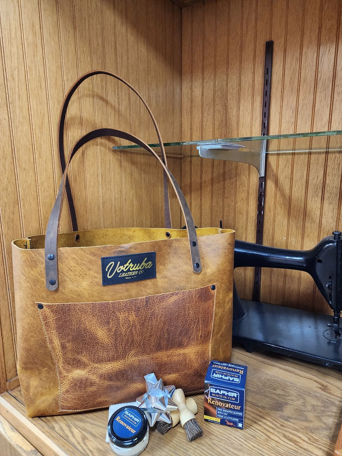 Votruba Original Leather Tote, color: Vintage Buffalo