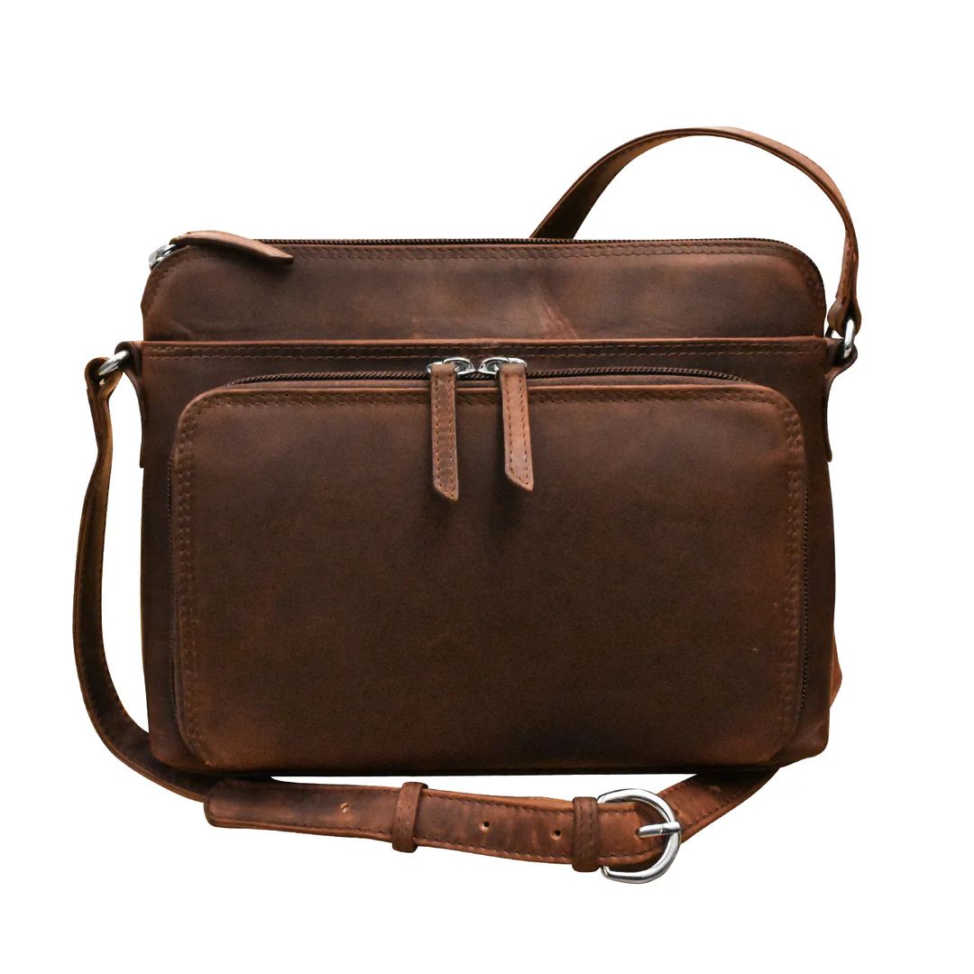 ili 6333 Crossbody Organizer, color: Chocolate