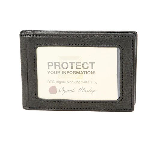 OM 1210 RFID Inside Money Clip Wallet, color: Black