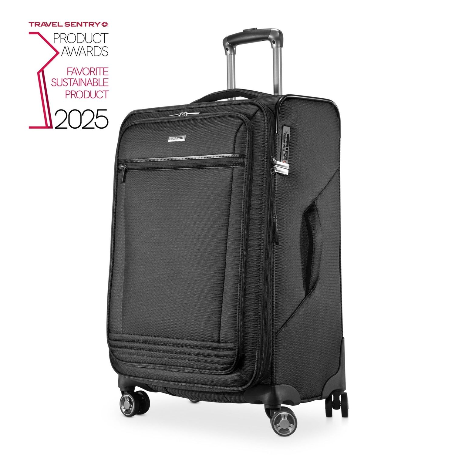 Ricardo Avalon 25" Medium Check-In Softside, color: Black