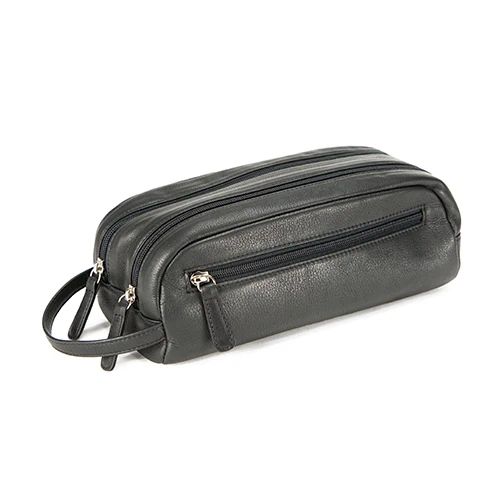 OM 2017 Double Zip Travel Kit, color: Black