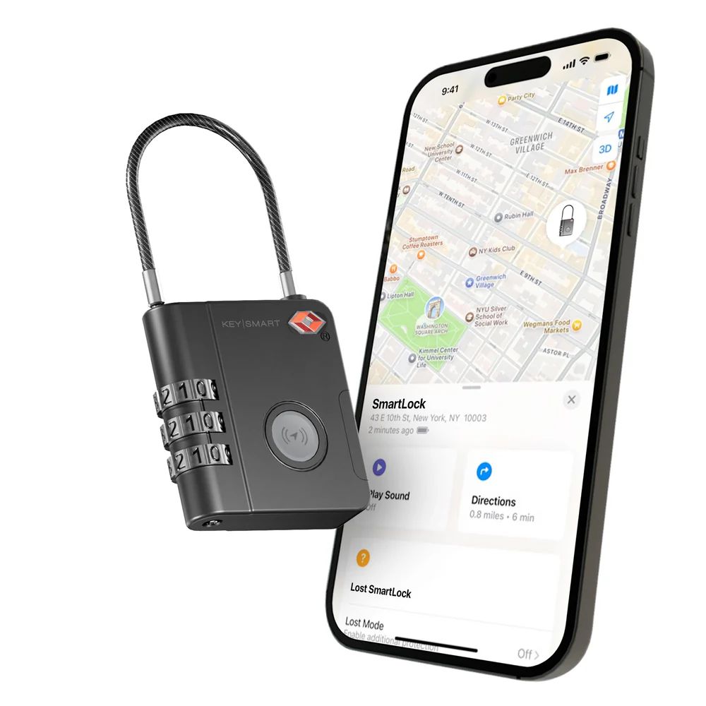 SmartLock; TSA Approved Find My Lock, color: Black