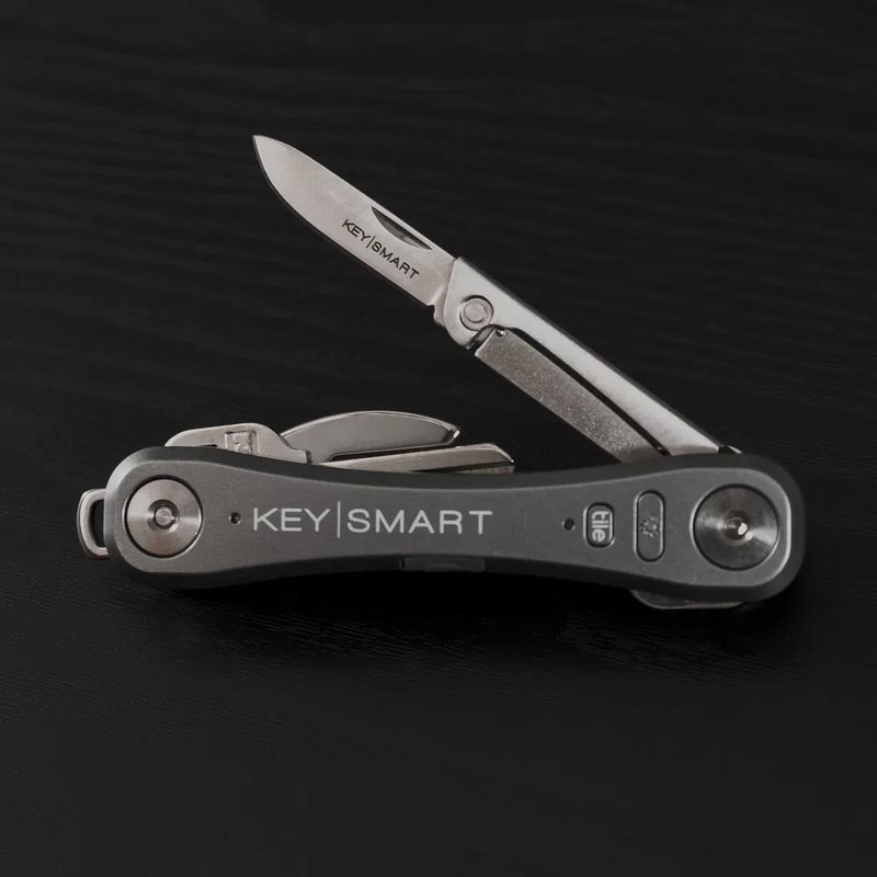 KeySmart Mini Knife; Stainless Steel