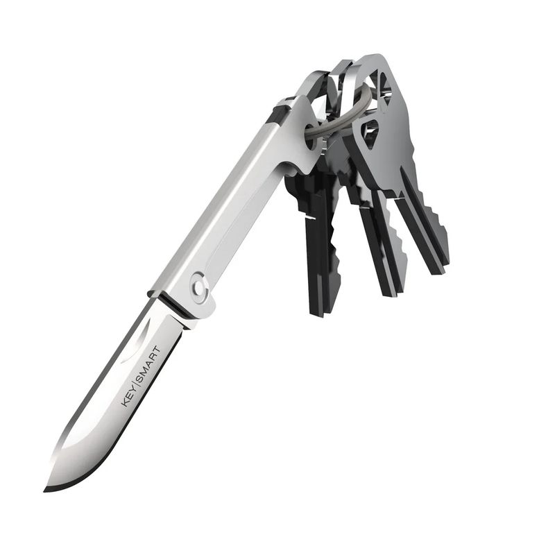 KeySmart Mini Knife; Stainless Steel