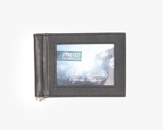 Osgoode Marley 1221/1317 RFID ID Money Clip Wallet, color: Black
