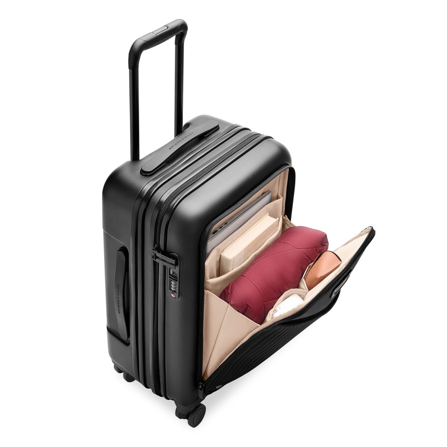 Briggs &amp; Riley Sympatico Essential 22" Front Pocket Carry-On Expandable Spinner, color: Black
