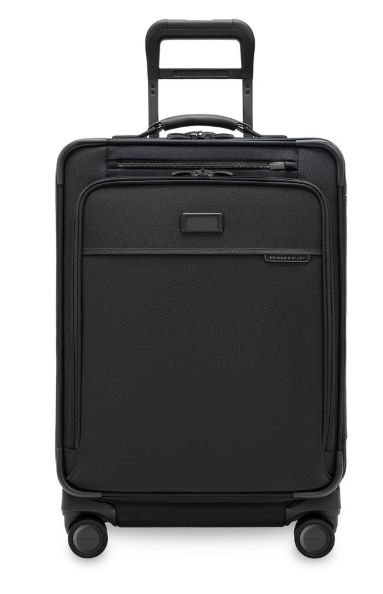 Briggs and Riley Baseline Compact 24" Checked Expandable Spinner, color: Black