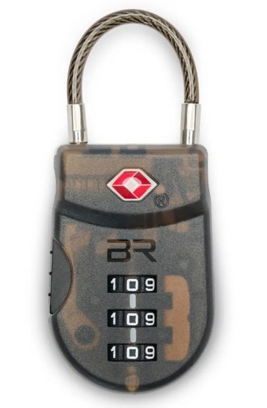 Briggs and Riley Luggage Accessories TSA Cable Lock (Plastic), color: Smoke
