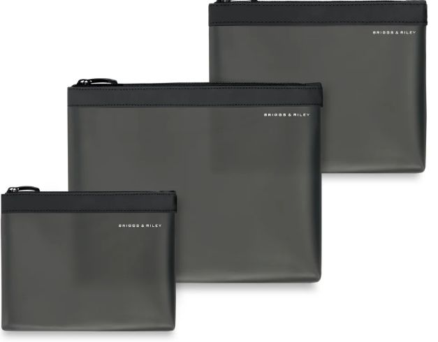 Briggs and Riley Translucent Pouch Set, color: Black