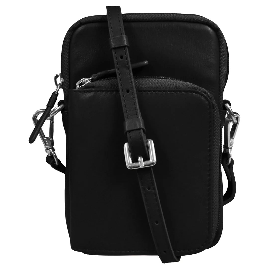 ili 6065 Zip Around Wallet Phone Bag, color: Black