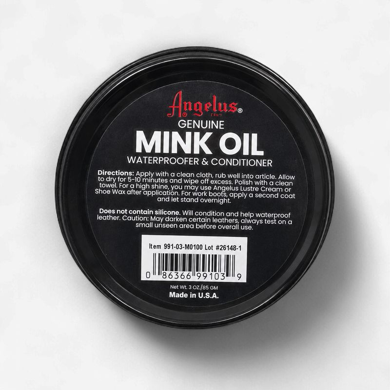 Angelus Mink Oil 3oz Metal Can