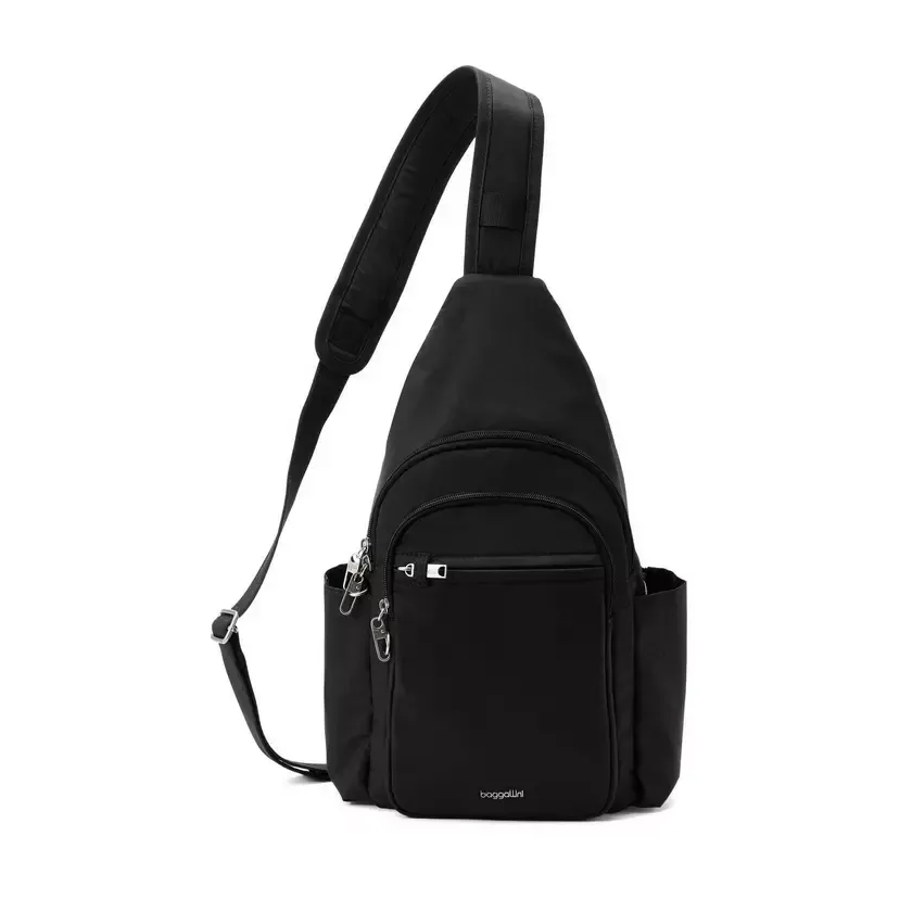 Baggallini Securtex Anti-Theft Daytripper Large Sling Bag, color: Black