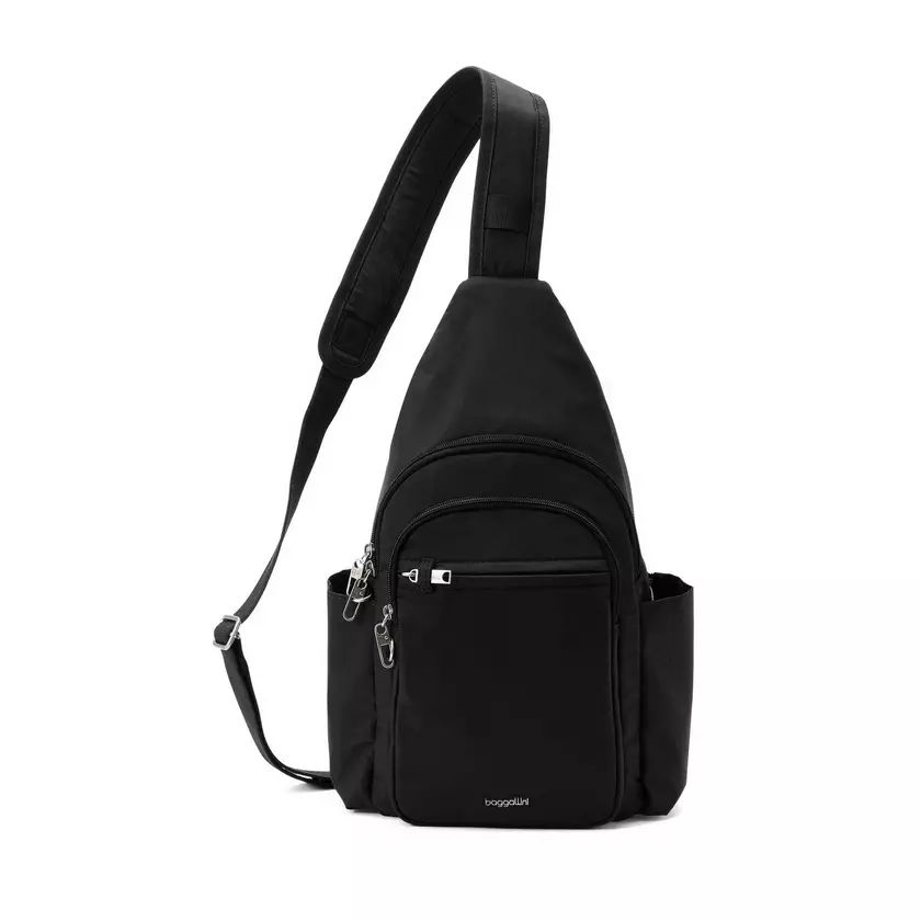 Baggallini Securtex Anti-Theft Daytripper Large Sling Bag, color: Black