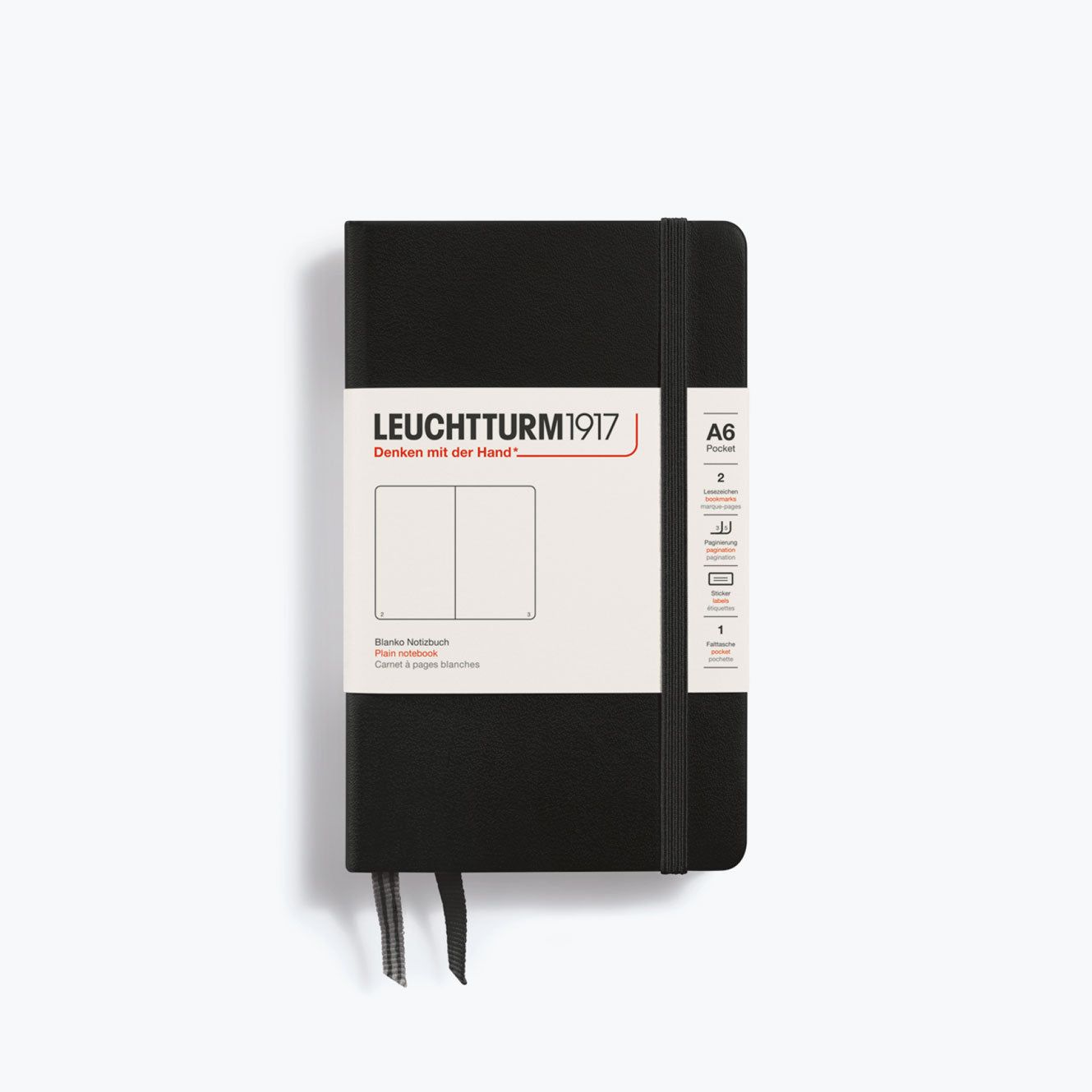 LEUCHTTURM1917 Hardcover Notebook Pocket (A6) – Plain