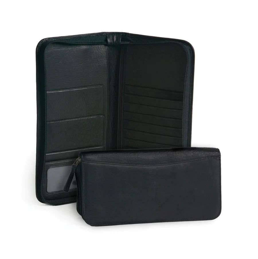 Osgoode Marley 1202 RFID ZipTravel Organizer, color: Black