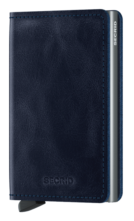 Secrid Vintage Slimwallet - Blue front view