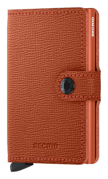 Secrid Crisple Miniwallet - Pumpkin front view