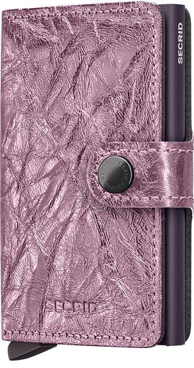 Secrid Crunch Wallet - Pink front view