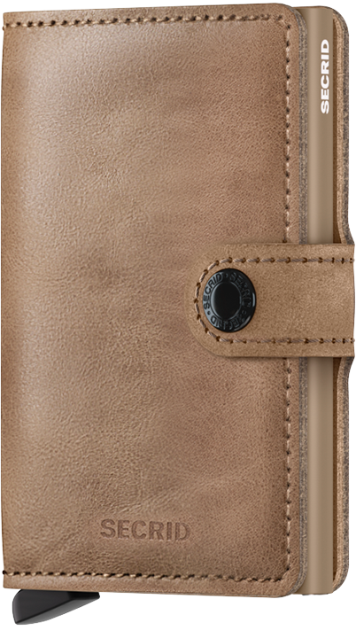 Secrid Vintage Miniwallet - Taupe front view