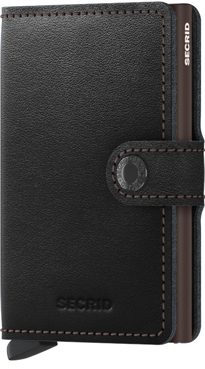 Secrid Original Miniwallet - Black-Brown front view