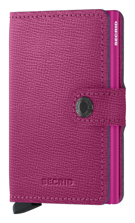 Secrid Crisple Miniwallet - Fuchsia front view