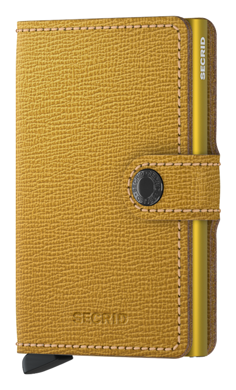 Secrid Crisple Miniwallet - Ochre front view