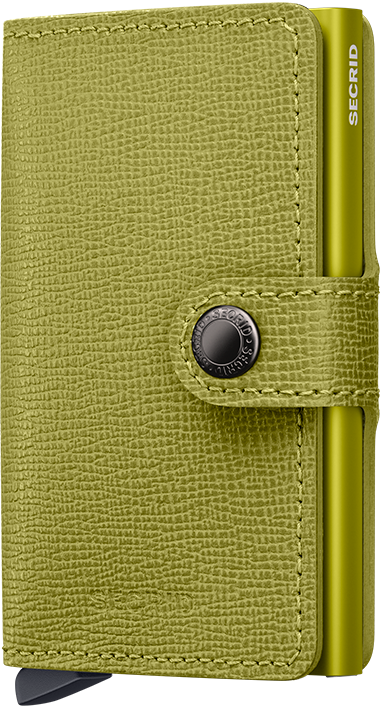 Secrid Crisple Miniwallet - Lime front view