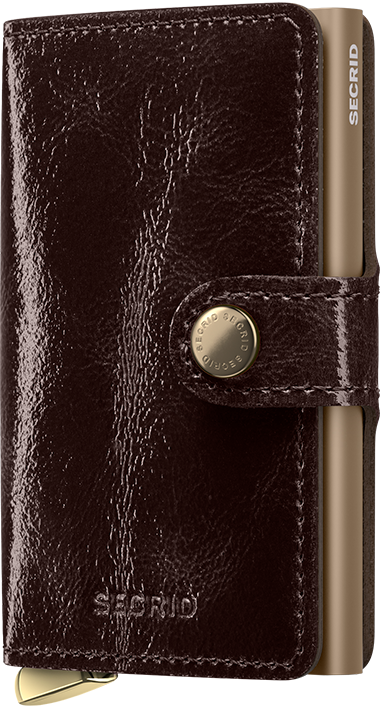 Secrid Naplak Premium+ Wallet - Mahogany+ front view