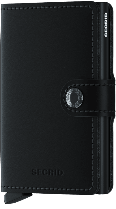 Secrid Matte Miniwallet - Black front view