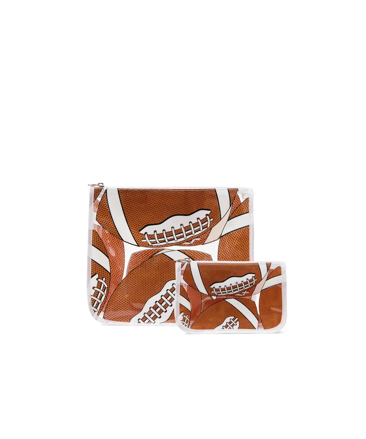 Bogg Bag Decorative Insert Zipper Pouch Set - Football