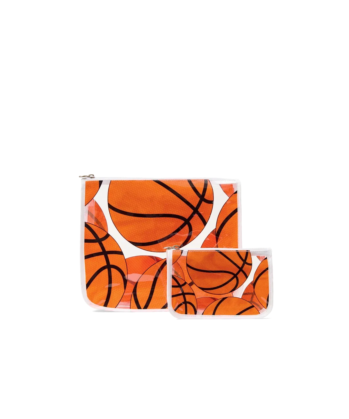Bogg Bag Decorative Insert Zipper Pouch Set - Basketball