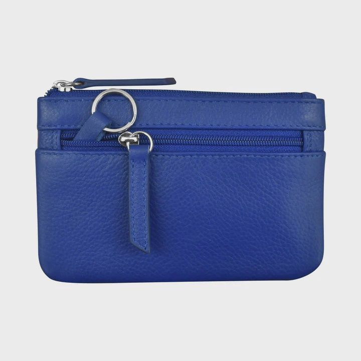 ili New York 6413 Coin Purse - Cobalt
