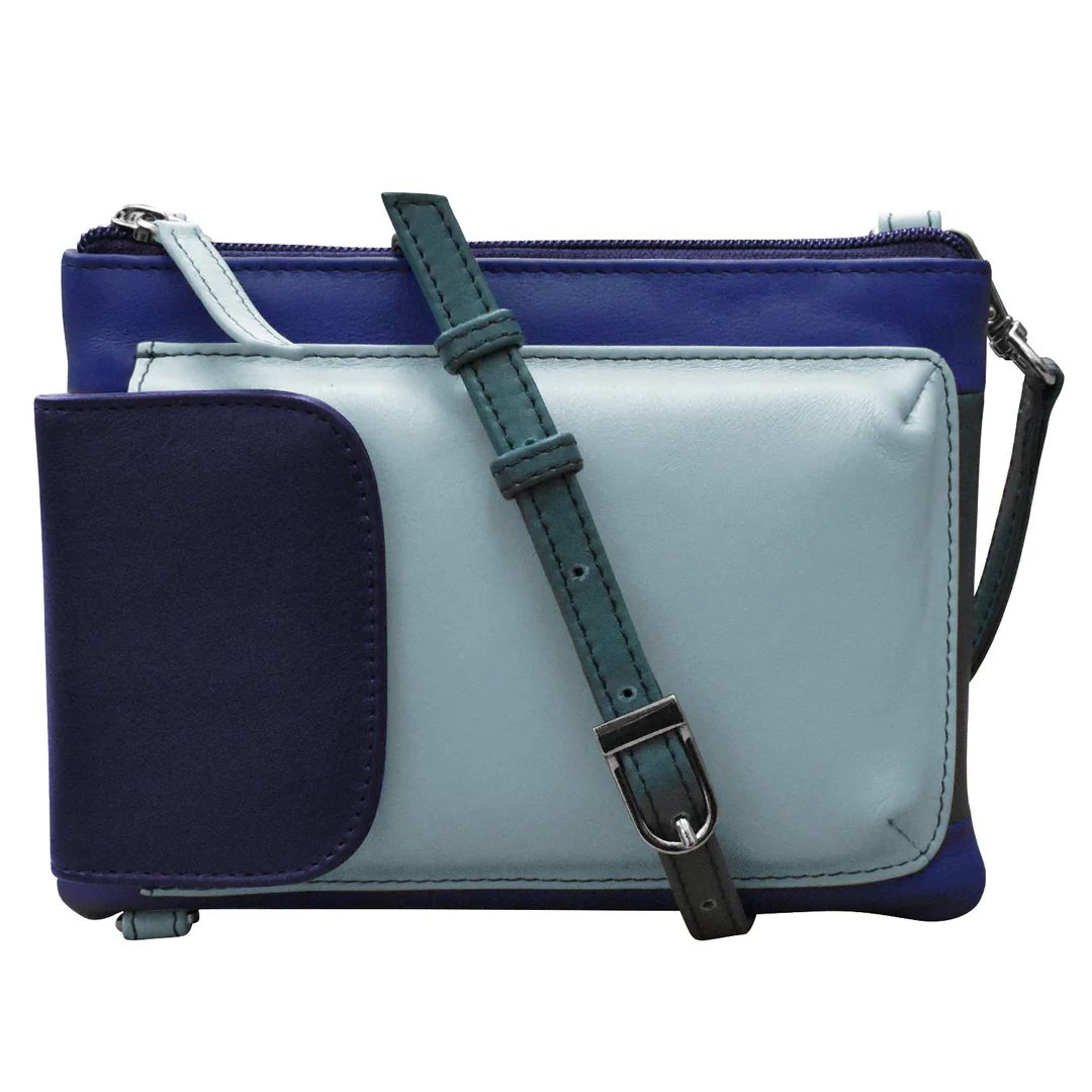 ili New York 6040 Two-Way Phone Bag - Denim Multi