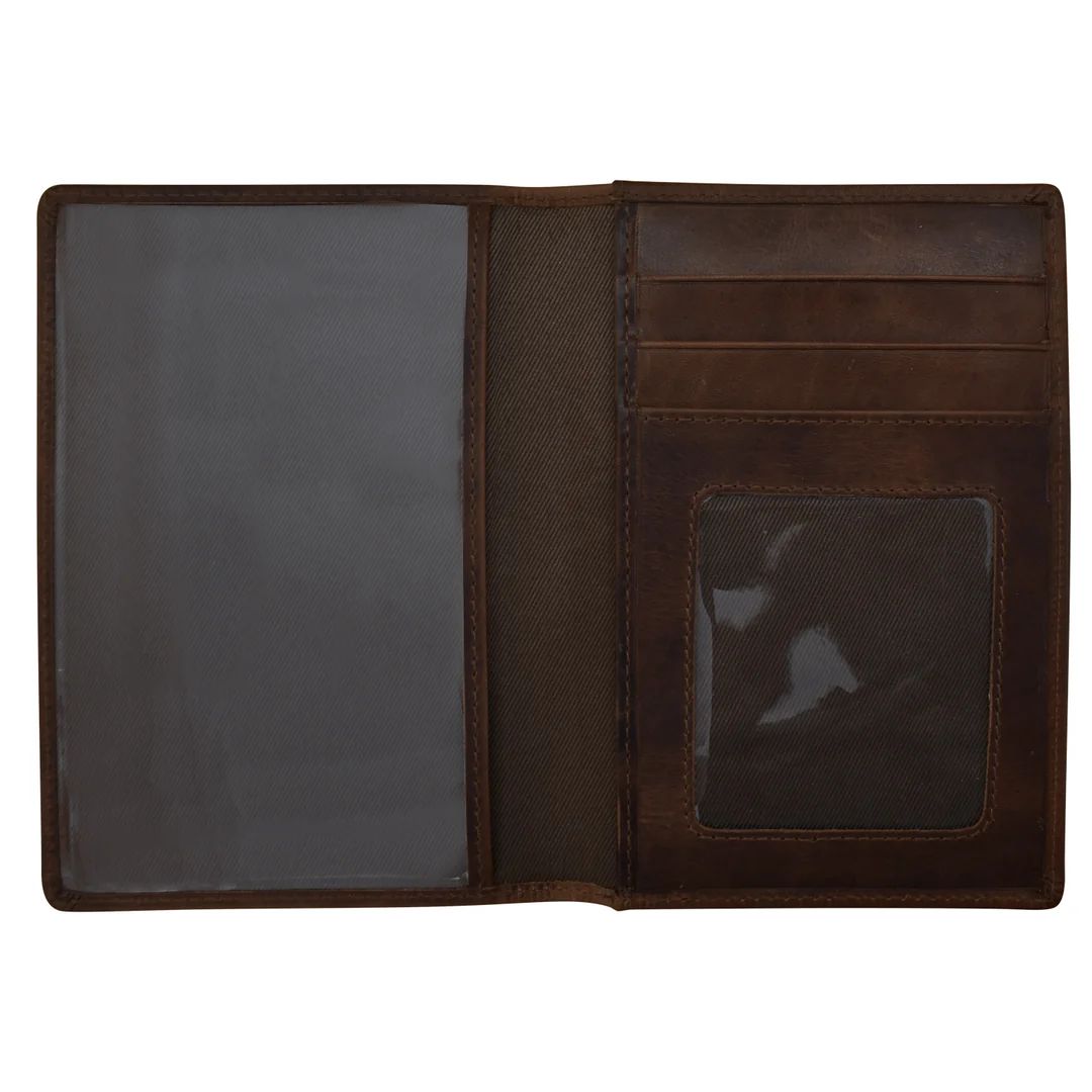 ili New York 6753 Passport Wallet - Black