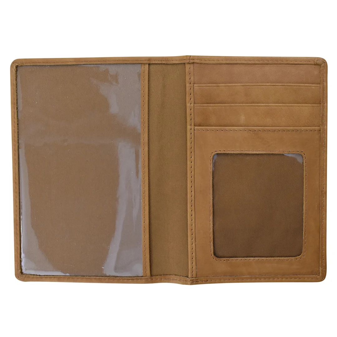 ili New York 6753 Passport Wallet - Toffee
