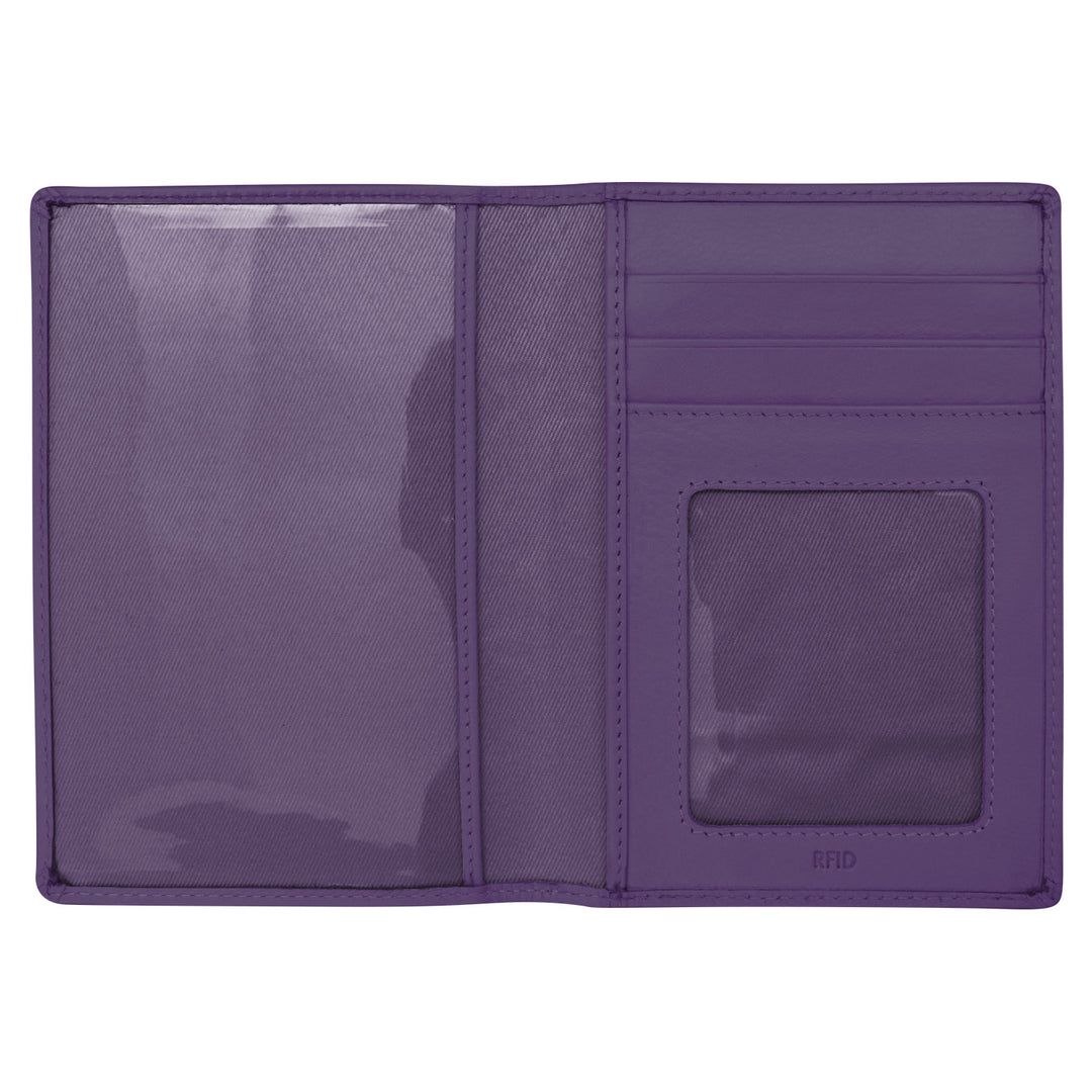 ili New York 6753 Passport Wallet - Purple