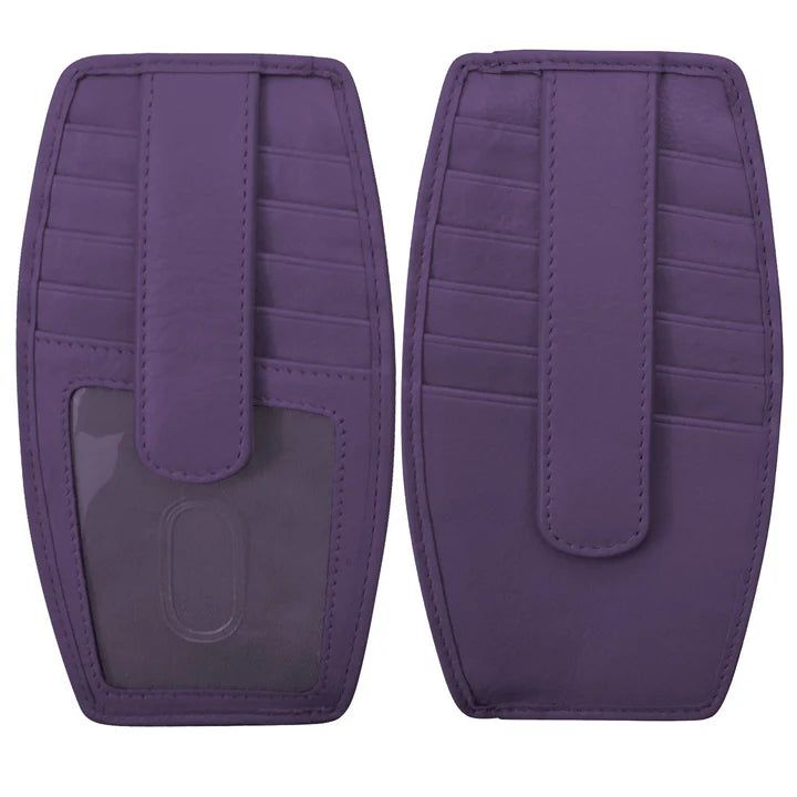 ili New York 7804 Double Sided Credit Card Holder - Purple