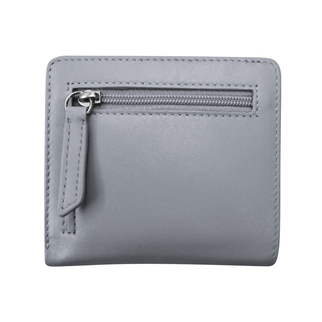 ili New York 7831 Two Tone Mini Bifold Wallet - Cool Grey/Black