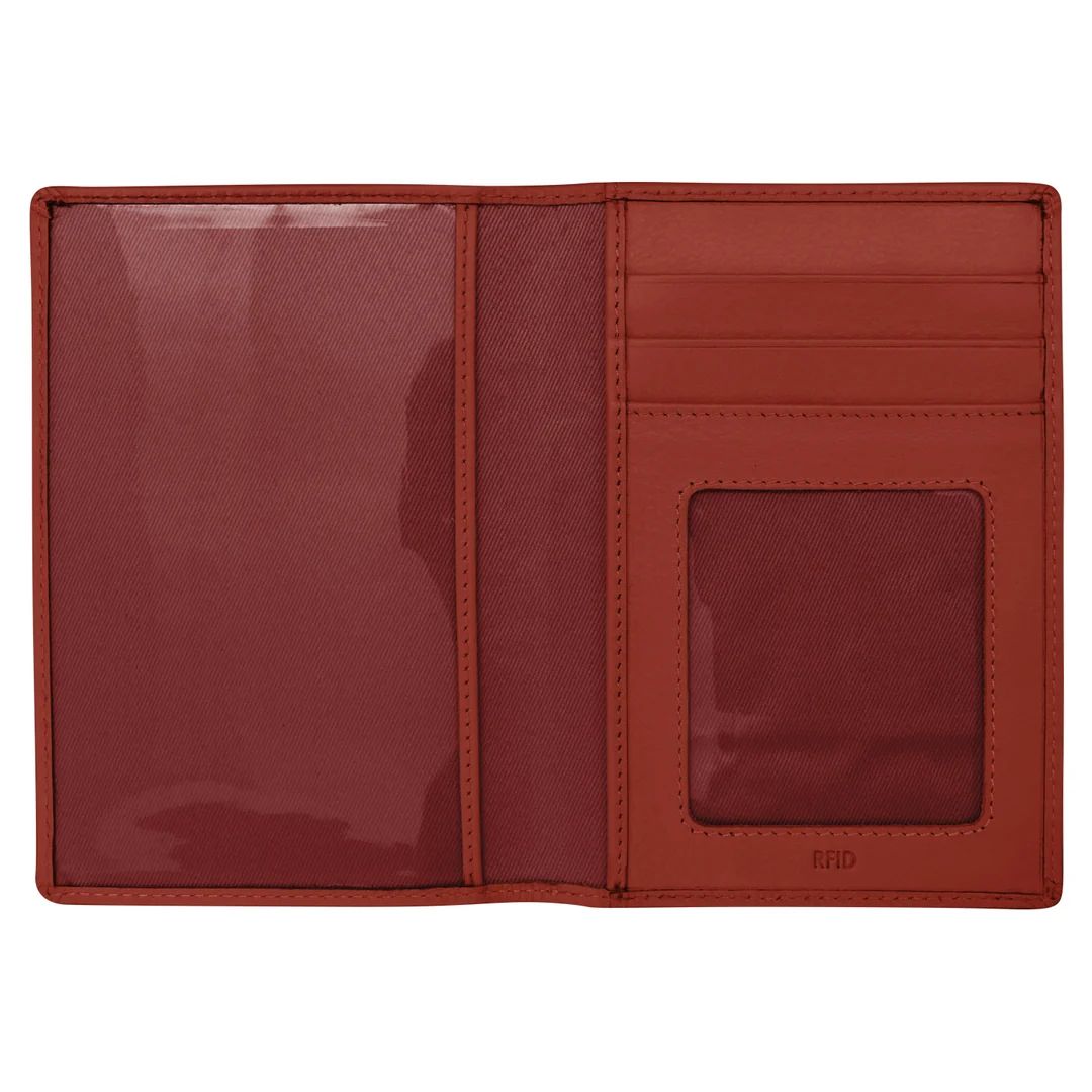 ili New York 6753 Passport Wallet - Red
