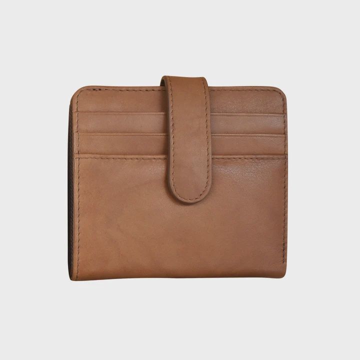 ili New York 7301 BI-Fold Credit Card Wallet - Antique Saddle