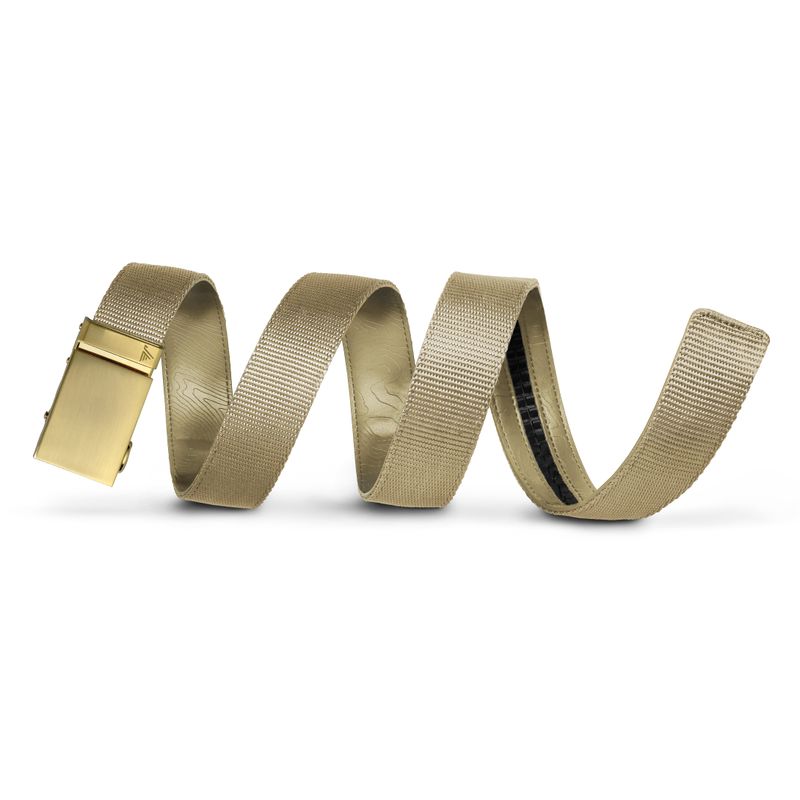Mission Belt Gold 40mm Nylon Ratchet Belt - Tan