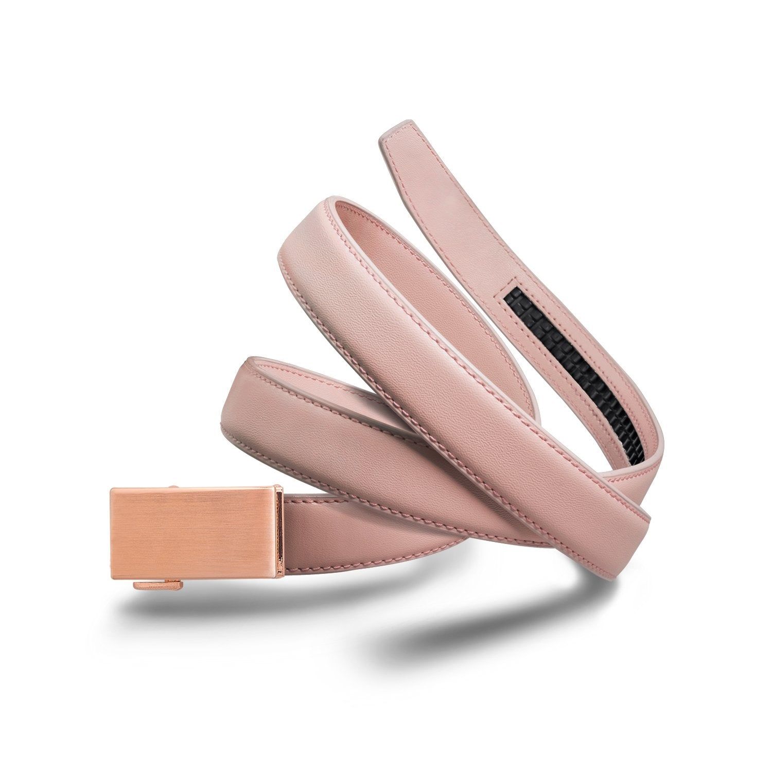 Rose Gold Buckle, Rose Pink Leather, 30mm, XL