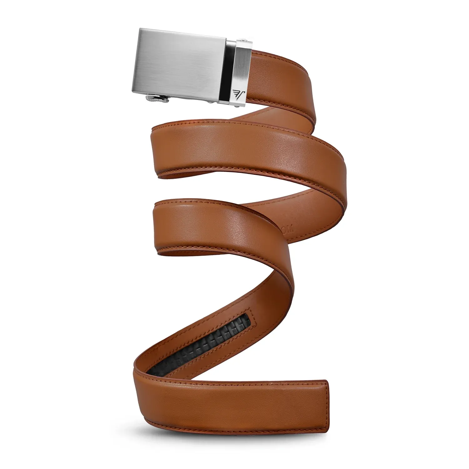 STEEL -- STEEL 40mm Buckle, SADDLE BROWN 1.5" Leather, XL