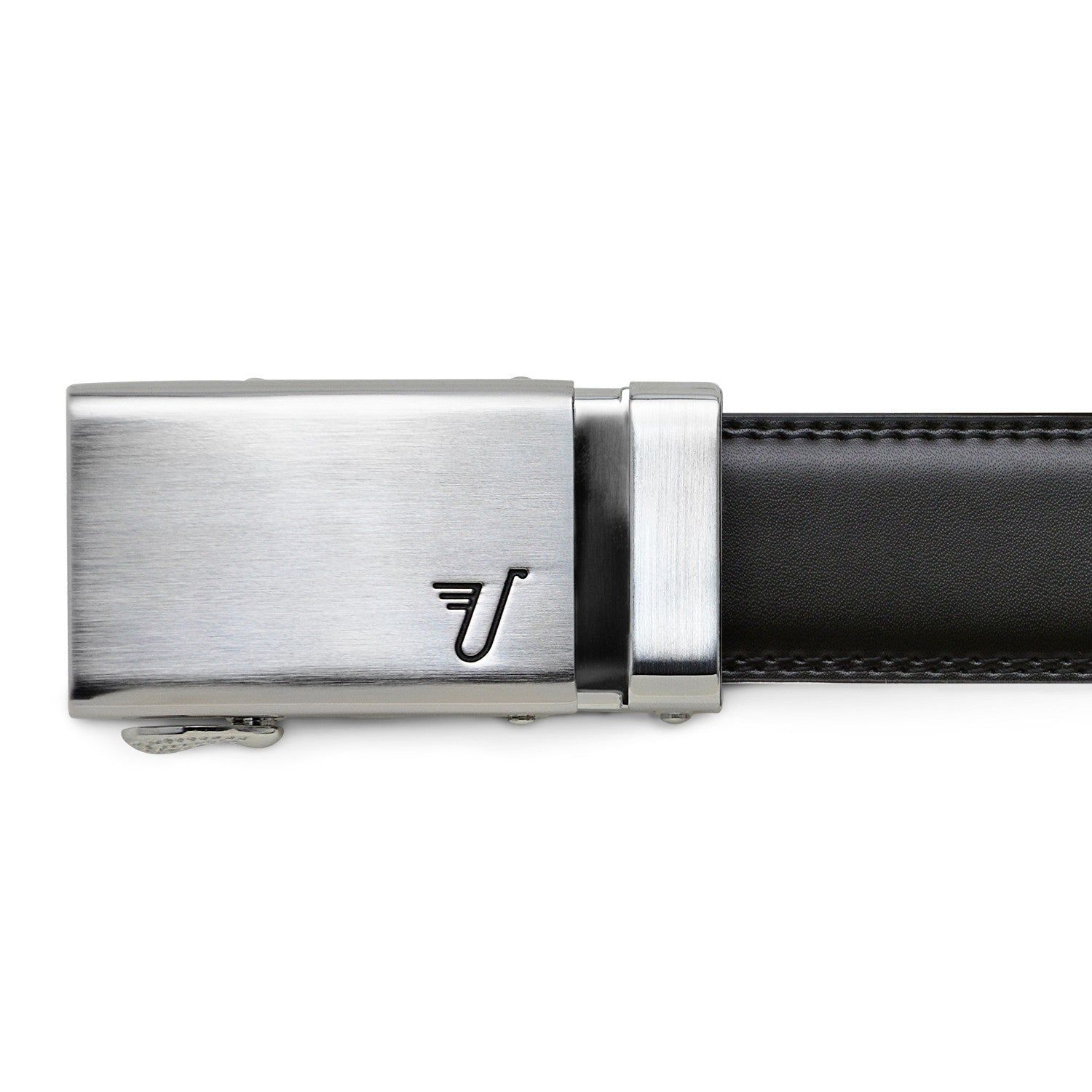Mission Belt Alloy brushed steel 35mm buckle detail